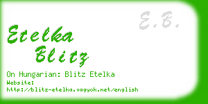 etelka blitz business card